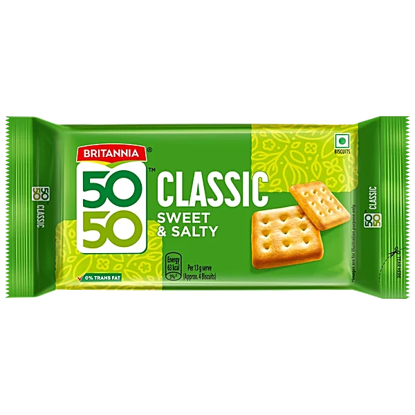 Britannia 50-50 sweet & salty biscuits 62g