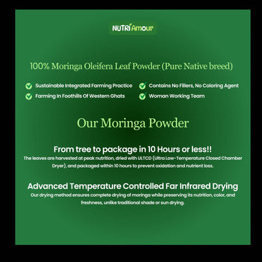 Nutriamour Organic Indian Moringa Powder 250g