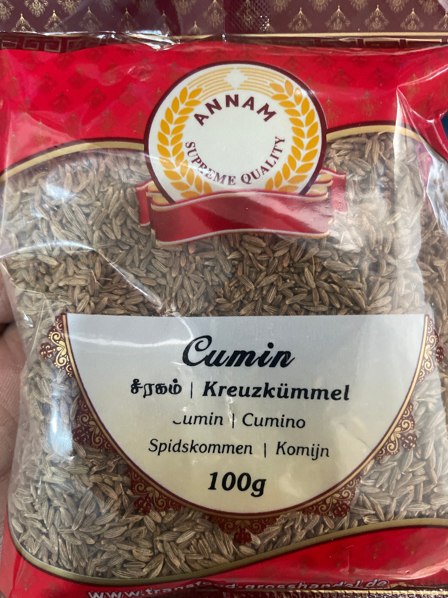 Annam Whole Jeera 100g