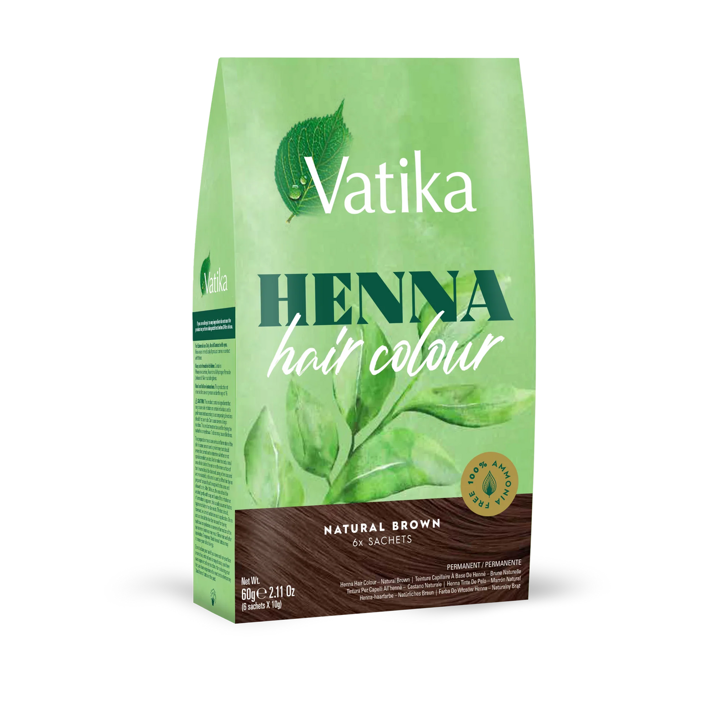 Vatika Henna Hair Colour - Natural Brown 60g