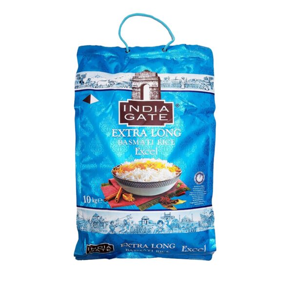 India Gate Extra Long Basmati Rice Excel 10kg